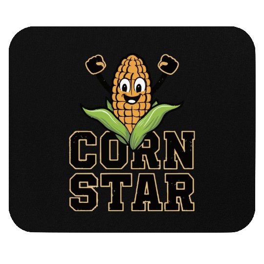 Funny Farm Food Mouse Pads Corny Cob Farmer Corn Star