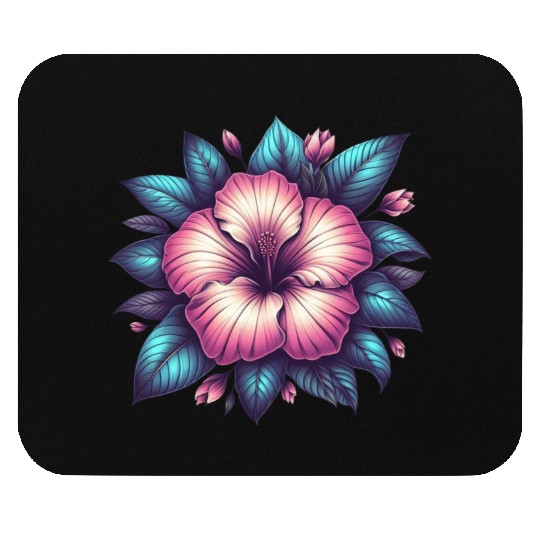 Blooming Beauty Hibiscus Mouse Pads