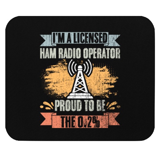 Retro I'm A Licensed Ham Radio Operator Proud To Mouse Pads