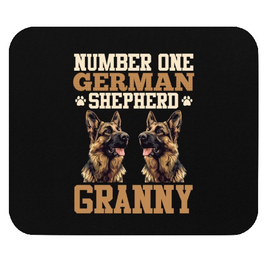 German Shepherd NUMBER ONE SHEPHERD GRANNY Mouse Pads
