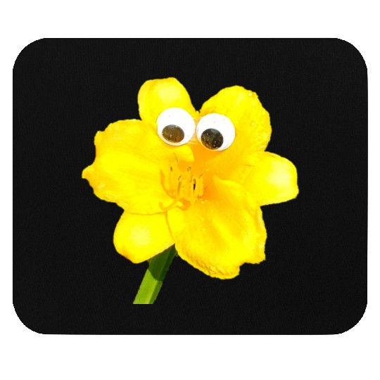 Summer the Yellow Daylily (Googly-Eyed Pals) Mouse Pads