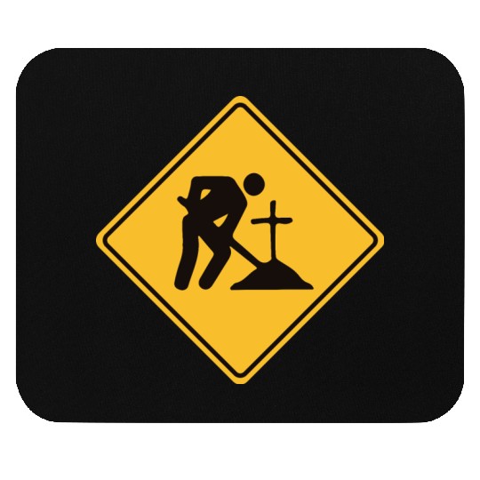 Midnight Exhume Site - Weird Road Sign Mouse Pads