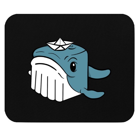 whale orca Mouse Pads