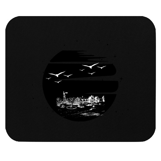 Reflection of Moon Mouse Pads
