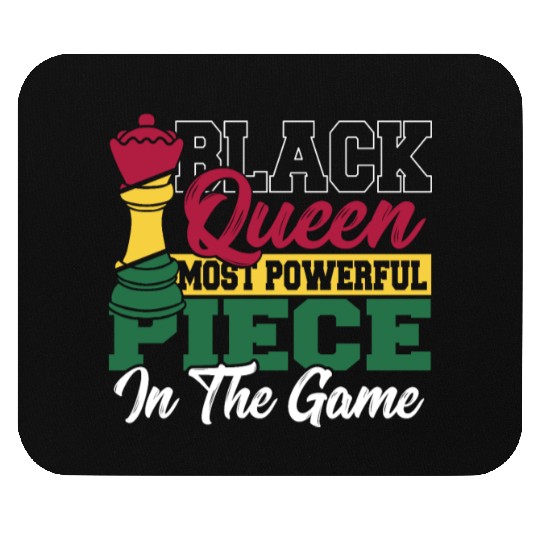 Black Queen Most Powerful Piece African American Mouse Pads