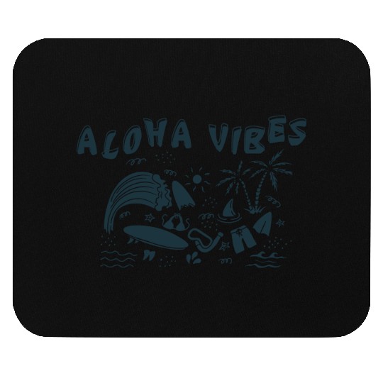 Aloha Vibes Tropical Vacation Design Mouse Pads