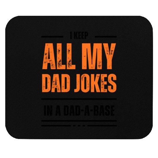 Funny dad jokes from son or daughter fathers day Mouse Pads