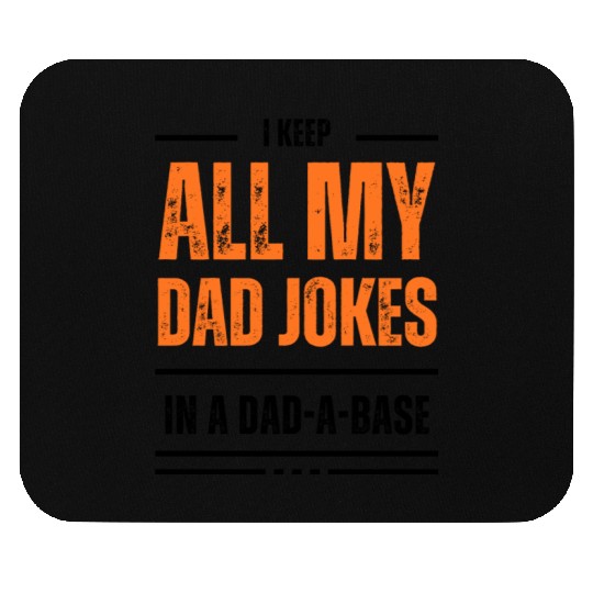Funny dad jokes from son or daughter fathers day Mouse Pads