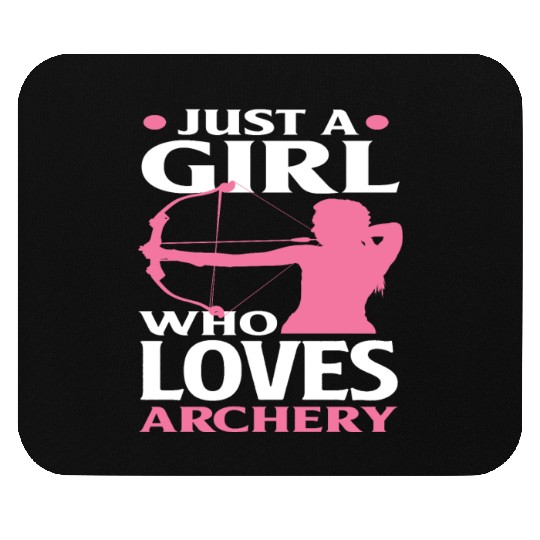 Bow Woman Girl Archery Mouse Pads