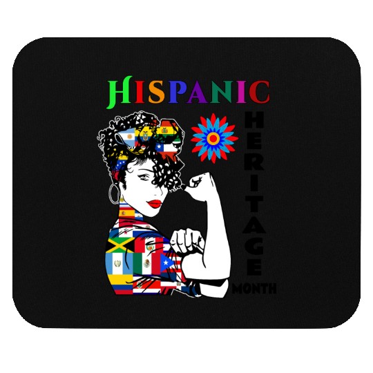Hispanic Heritage Month Latino Countries Flag Mouse Pads