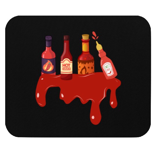Hot Sauce Hot Sauces Foodie Tea Spicy Hot Mouse Pads