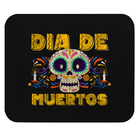 Mexico Festival Of The Dead Skeleton Commemoration Mouse Pads