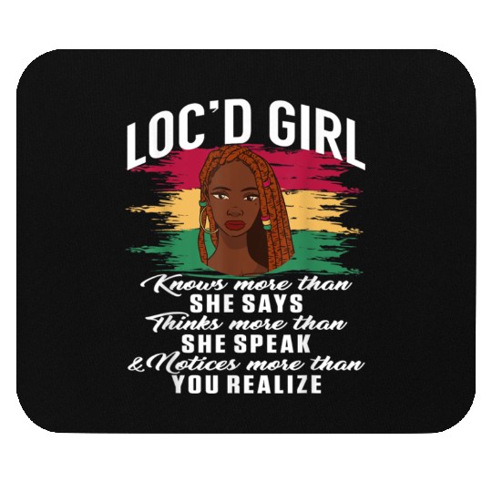 Locd Knows Women Locs Mouse Pads