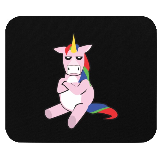 Grumpy Unicorn Mouse Pads