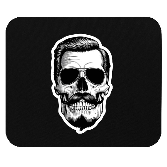 Masculine skull Mouse Pads