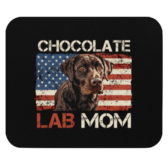 Labrador Retriever CHOCOLATE LAB MOM Labrador Mouse Pads