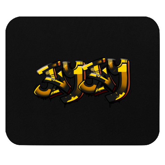 black yellow png Mouse Pads