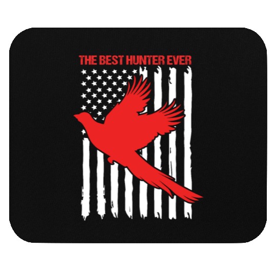 4th Of July US Flag Best Hunter Pheasant Hunting Mouse Pads