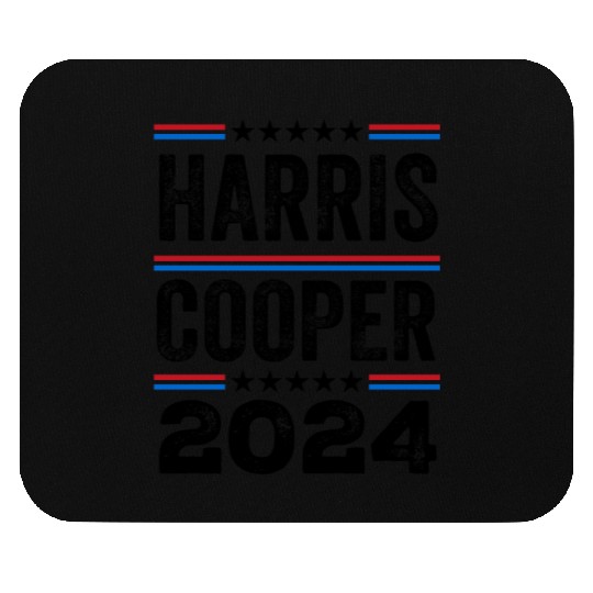 Kamala Harris Cooper 2024 US Election Democrat Mouse Pads