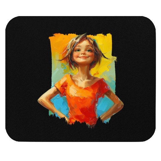 Confidence with bold paint strokes and fearless Mouse Pads