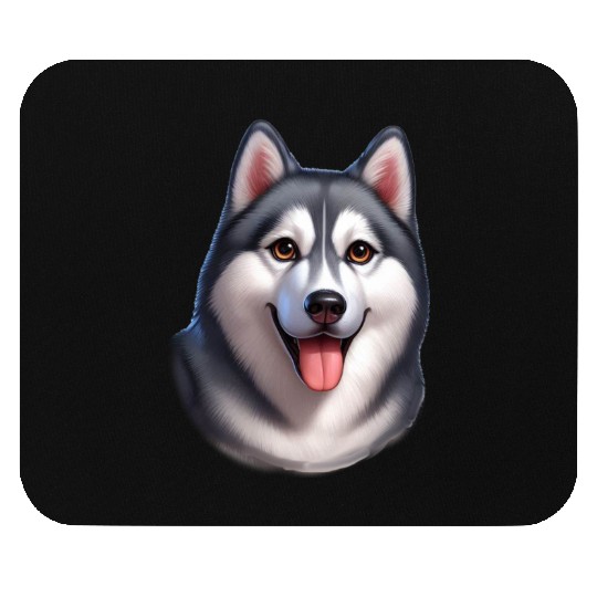 I love my Husky. Funny Husky. Mouse Pads