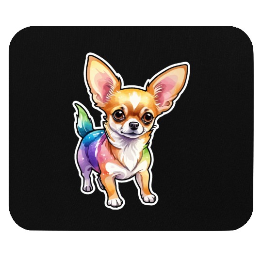 Chihuahua Watercolor Mouse Pads