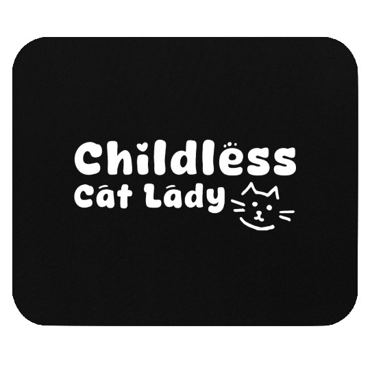 childless cat lady Mouse Pads