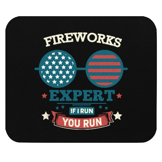Fireworks Expert: If I Run, You Run! Mouse Pads