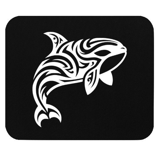 Orca T Tattoo Style Jumps Out Of The Water Mouse Pads