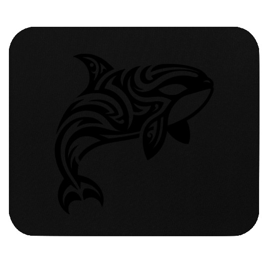 Orca T Tattoo Style Jumps Out Of The Water Mouse Pads