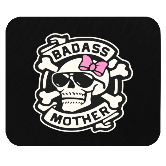 Badass Mother Skull LIKE US ON FACEBOOK # Mouse Pads