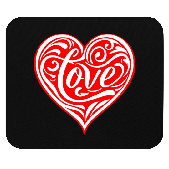 Tribal Love Heart LIKE US ON FACEBOOK # Mouse Pads
