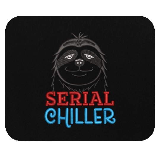 Serial Chiller Funny Sloth Embrodery Effect Mouse Pads