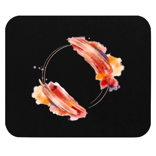 a vector abstract watercolor-painted frame involve Mouse Pads