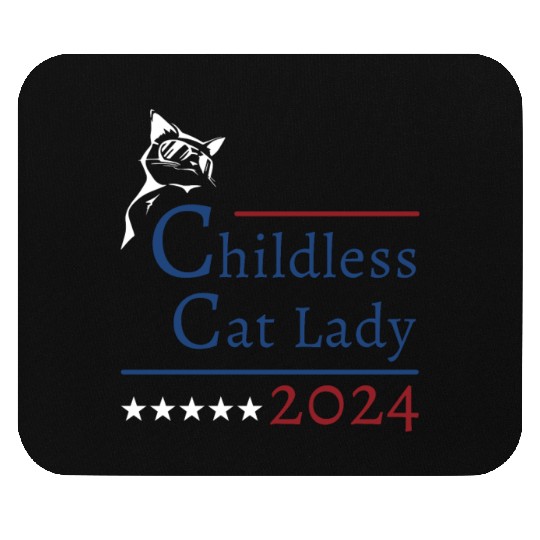 "Childless Cat Lady" Kamala Harris 2024 Mouse Pads