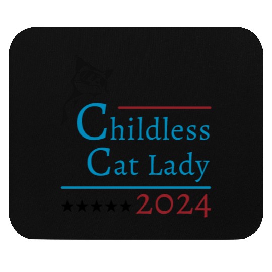 "Childless Cat Lady" Kamala Harris 2024 Mouse Pads