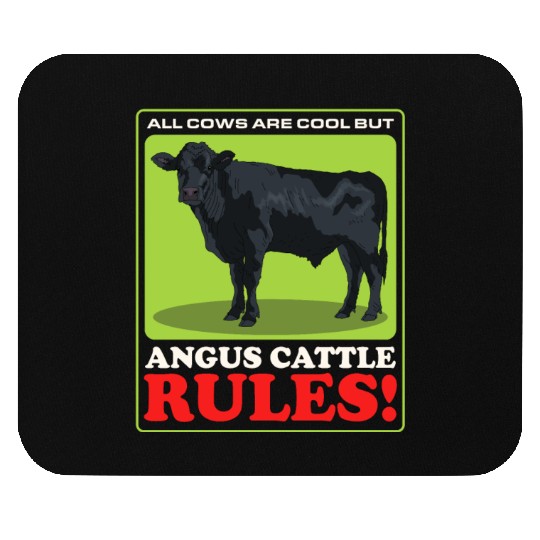 Black Angus Cow Angus Cattle Rules Mouse Pads