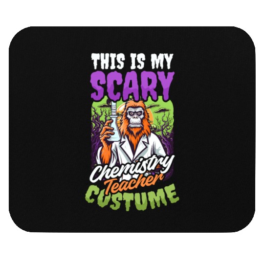 Halloween Chemistry Teacher Scary Teacher Costume Mouse Pads