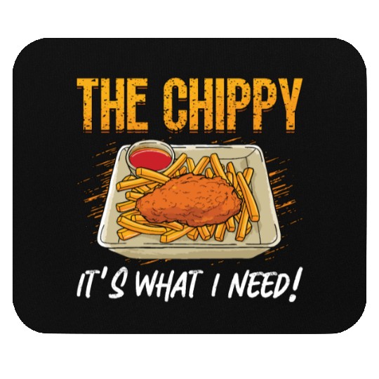 Fish And Chips The Chippy It's British Street Food Mouse Pads