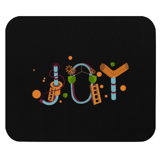 Geometric Blossom Alphabet Mouse Pads