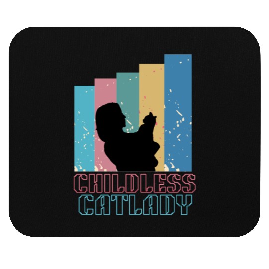 Childless cat lady Mouse Pads