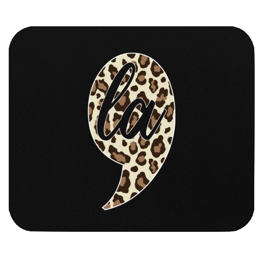 Comma La Leopard Print Kamala Harris Mouse Pads