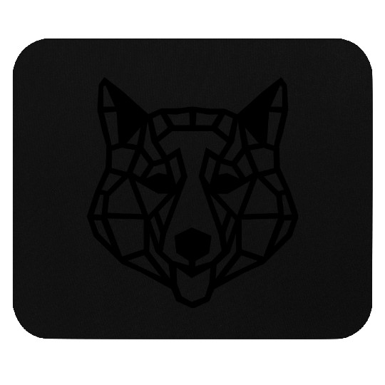 Husky Geo-Howl: Bold Designs for Winter Warriors Mouse Pads