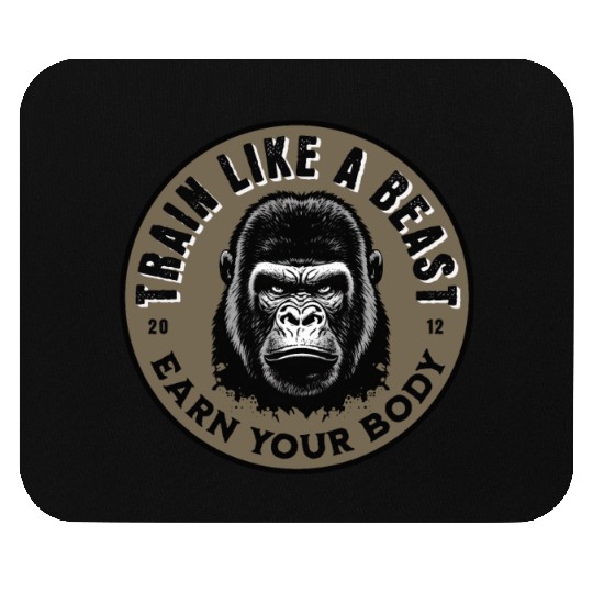 Train Like a Beast. Mouse Pads