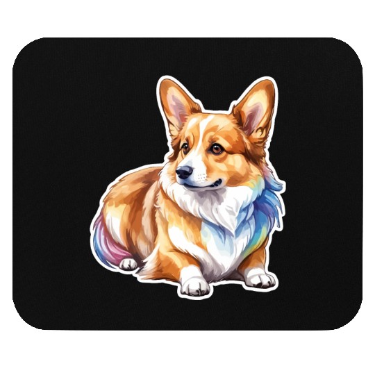 Pembroke Welsh Corgi Watercolor Mouse Pads