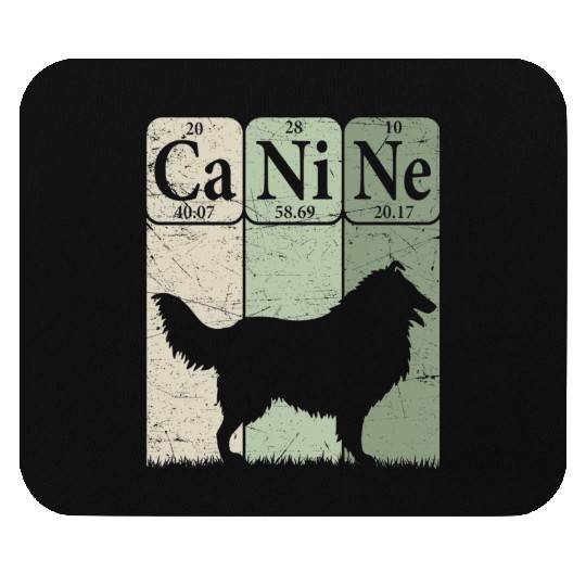 Rough Collie Periodic Table Elements Dog Lover Mouse Pads