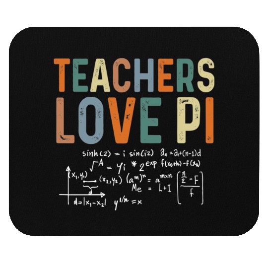 Funny Pi Day Math Teacher Mouse Pads 3.14 Pi Symbol