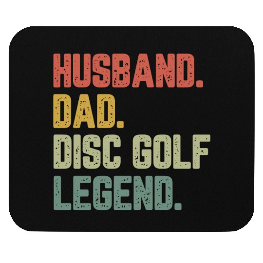 Husband Dad Disc Golf Legend Funny Father Mouse Pads