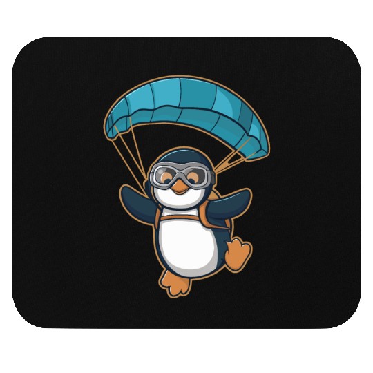 Skydiving Penguin Adventure Mouse Pads