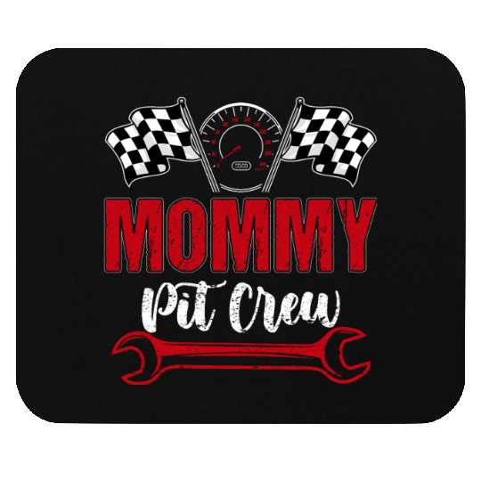 Race Car Birthday Party Family Mommy Pit Crew Mouse Pads